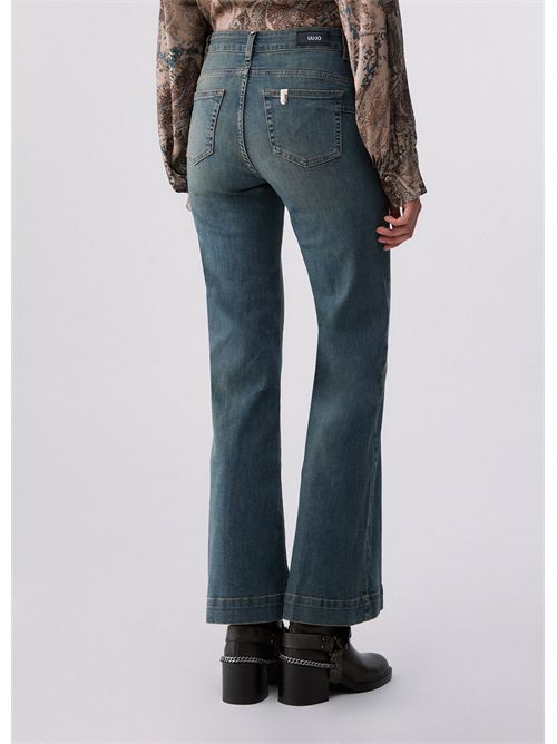 Jeans a zampa con bottoni gioiello LIU JO | UF6093D0328/79137
